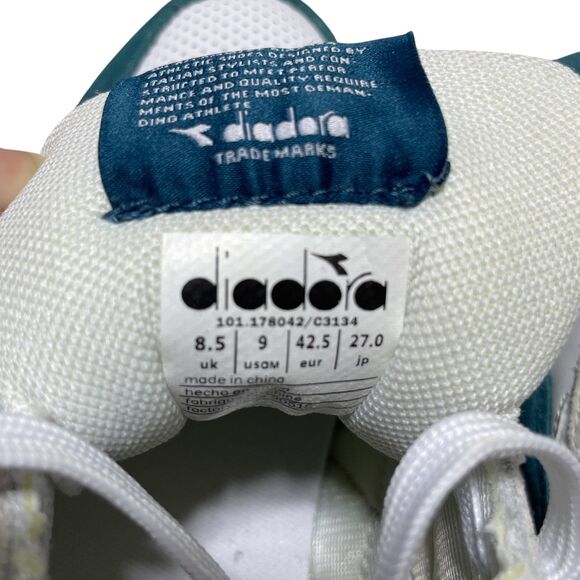 Diadora 9 Tennis Shoes NEW Italy Sneakers Lace Up Multi Colored‎ - Picture 7 of 8